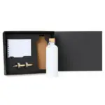 Kit Garrafa, Caderno e Caneta 3 Pçs Personalizada | Personalizado com Logo | Personizi