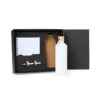 Kit Garrafa, Caderno e Caneta 3 Pçs Personalizada | Personalizado com Logo | Personizi