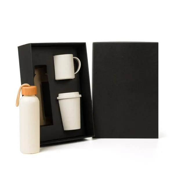 Kit Garrafa, Copo e Caneca 3 Pçs Personalizada Única | Personalizado com Logo | Personizi