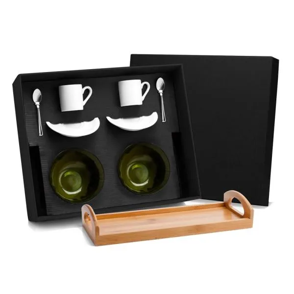 Kit para Cafezinho 9 Pçs 32x15cm Personalizado Única | Personalizado com Logo | Personizi