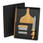Kit para Cozinha em Bambu / Inox 3 Pçs 40x22cm Personalizado | Personalizado com Logo | Personizi