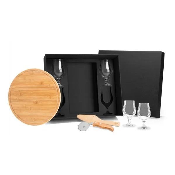 Kit Pizza e Cerveja 7 Pçs 35cm Personalizado Única | Personalizado com Logo | Personizi