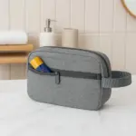 Necessaire em Poliester 300D Melange 25x15cm Personalizada | Personalizado com Logo | Personizi