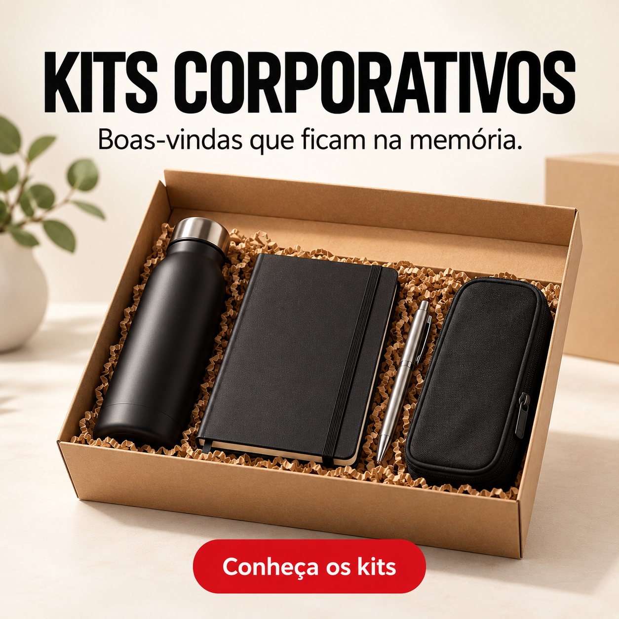 Kits corporativos: boas-vindas que ficam na memória. Conheça os kits Personizi.