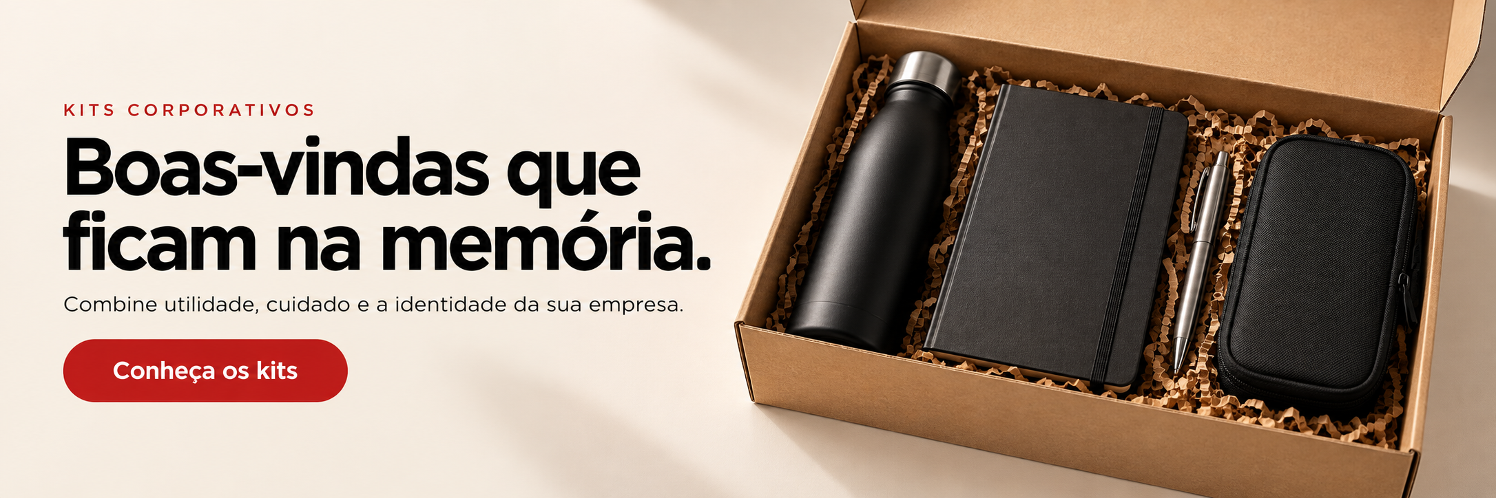 Kits corporativos: boas-vindas que ficam na memória. Conheça os kits Personizi.