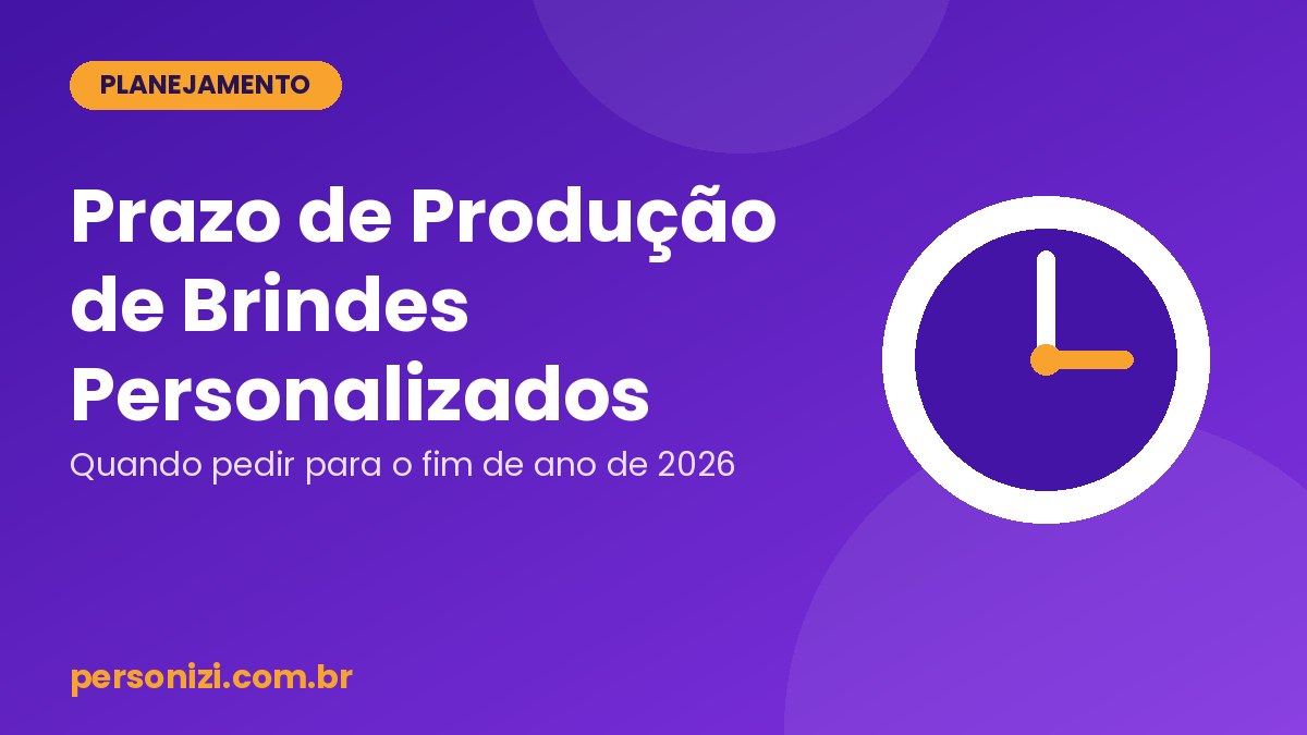 Capa do artigo sobre prazo de produção de brindes personalizados para o fim de ano de 2026